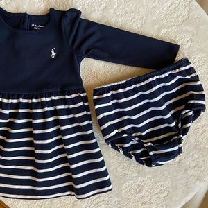 Ralph Lauren Cotton Jersey Dress & Bloomer